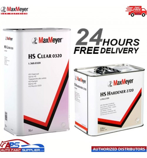 MAX MEYER 0320 HS CLEARCOAT KIT 7.5L - WITH 2720 STANDARD HARDENER